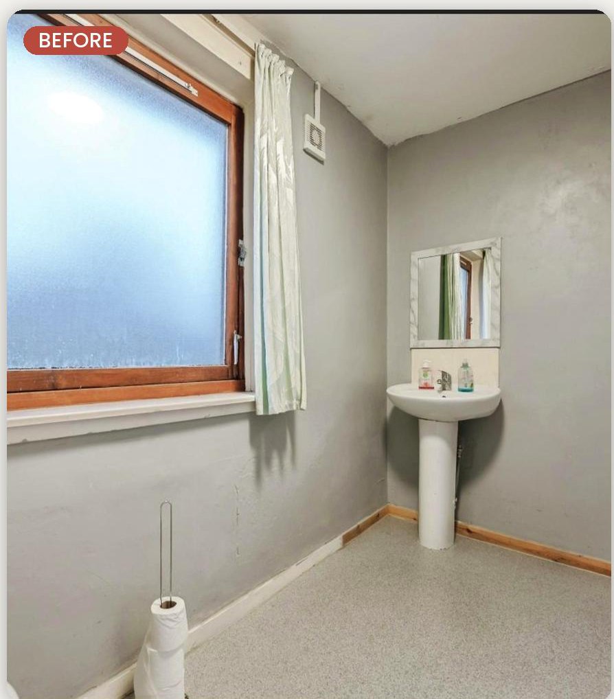 Shower room, East Kilbride — before refurbishment