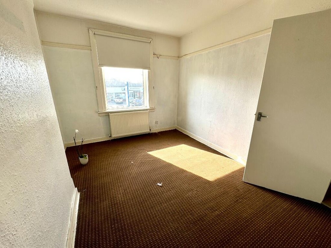 Bedroom, Coatbridge — before refurbishment