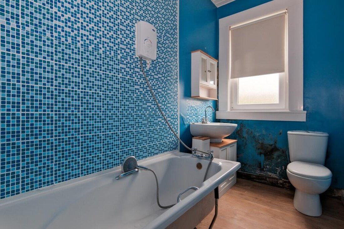 Bathroom, Airdrie — before refurbishment